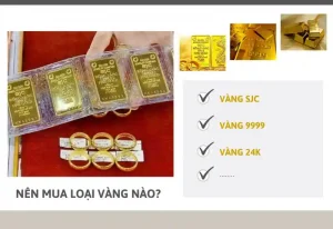Vàng miếng 9999, SJC phù hợp để đầu tư lâu dài.

