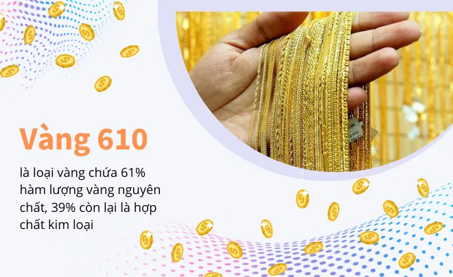 Vàng tây 610 là gì
