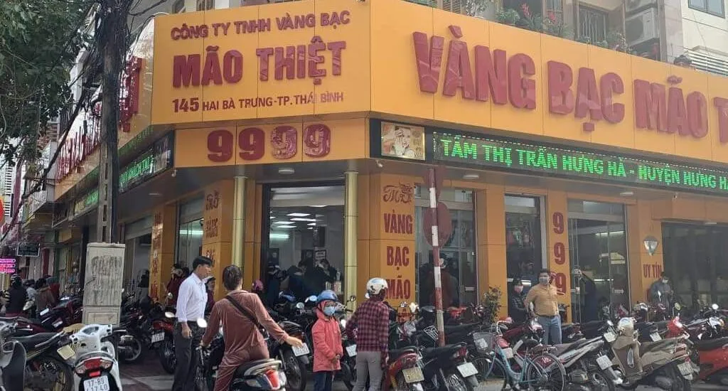 Giá vàng bạc 9999 mão thiệt đông hưng thái bình hôm nay 2025